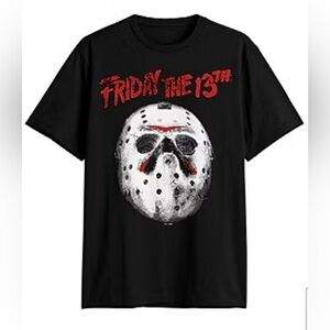 Big And Tall Unisex Friday the 13th Black Graphic T-Shirt